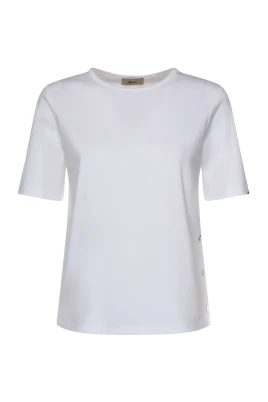 T-shirt med sidoslits