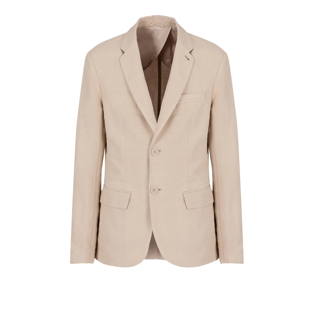 Armani Exchange Kasjmier Beige Blazer Set voor Mannen Beige Heren