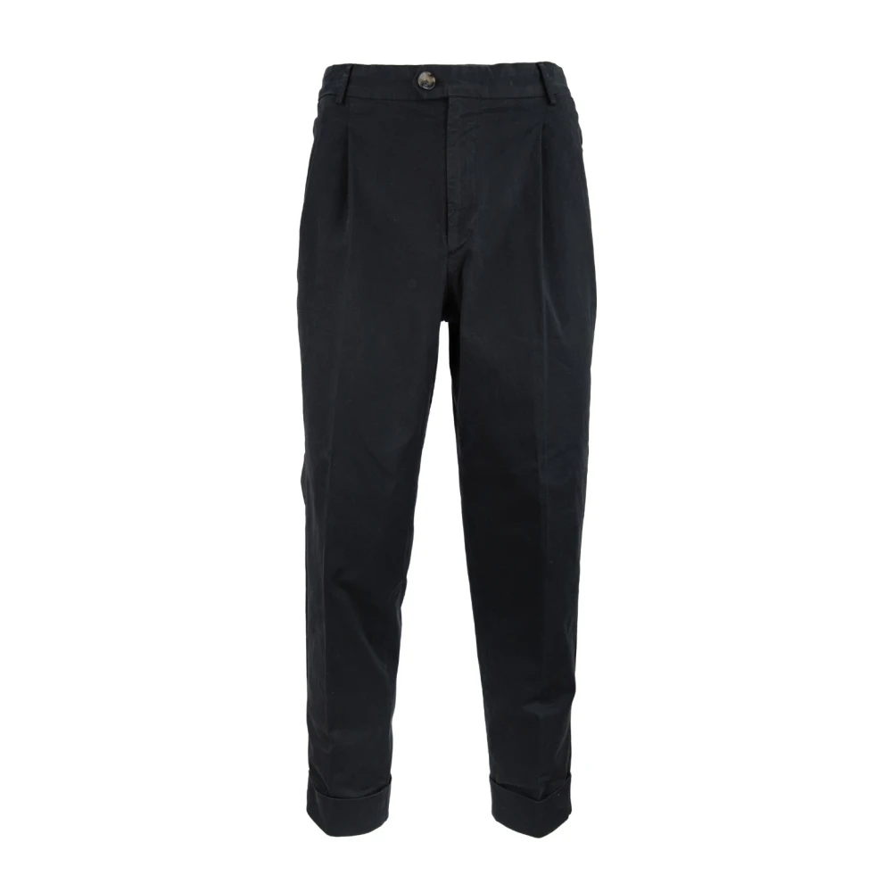 PT Torino Heren Knoop Rits Broek Black Heren