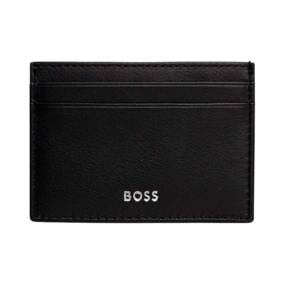 Hugo Boss Randy Leren Kaarthouder Zwart Black Heren