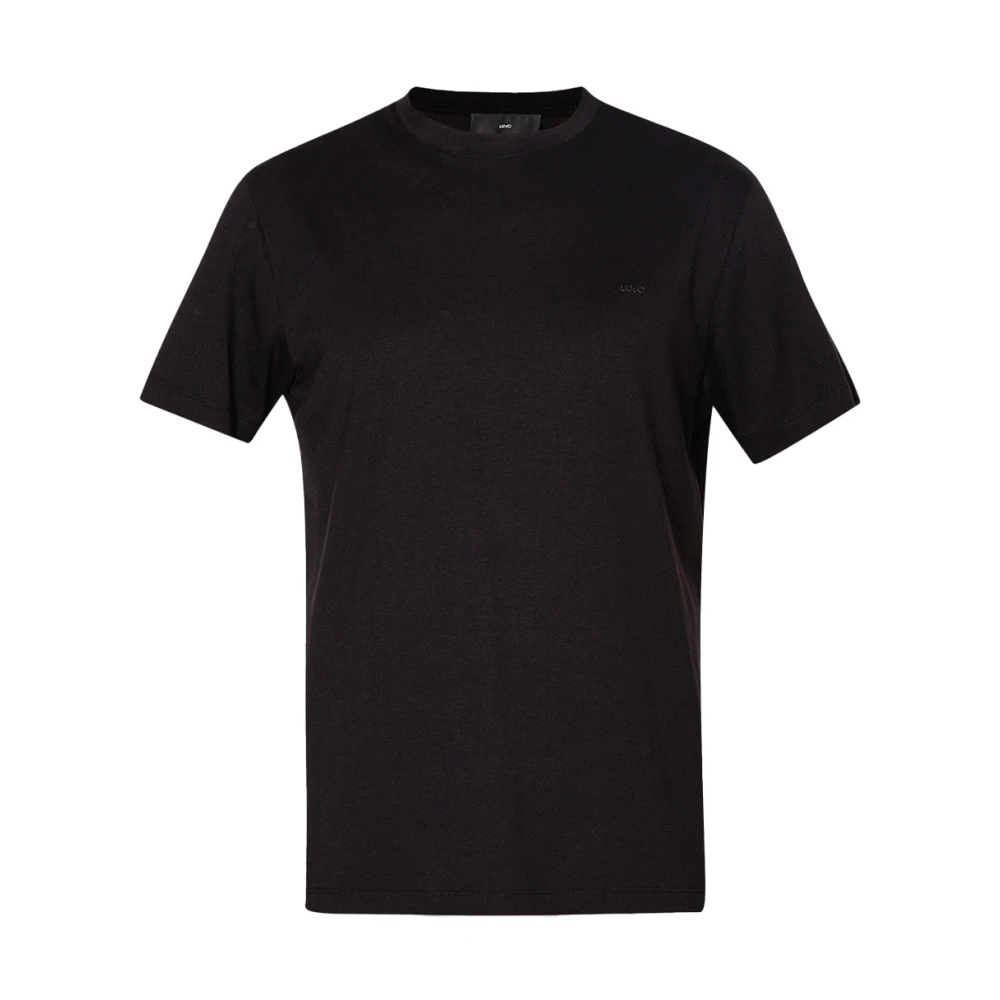 Liu Jo Basis Katoenen T-shirt Black Heren