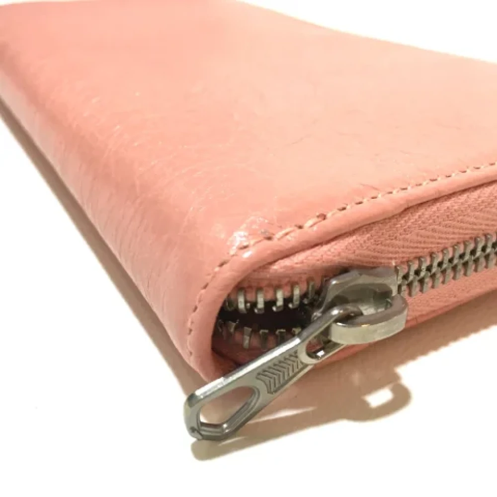 Balenciaga Vintage Pre-owned Leather wallets Pink Dames