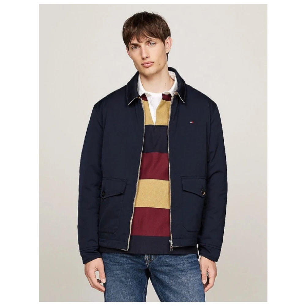 Tommy Hilfiger Omkeerbare Ivy Jas Waterafstotend Geïsoleerd Blue Heren