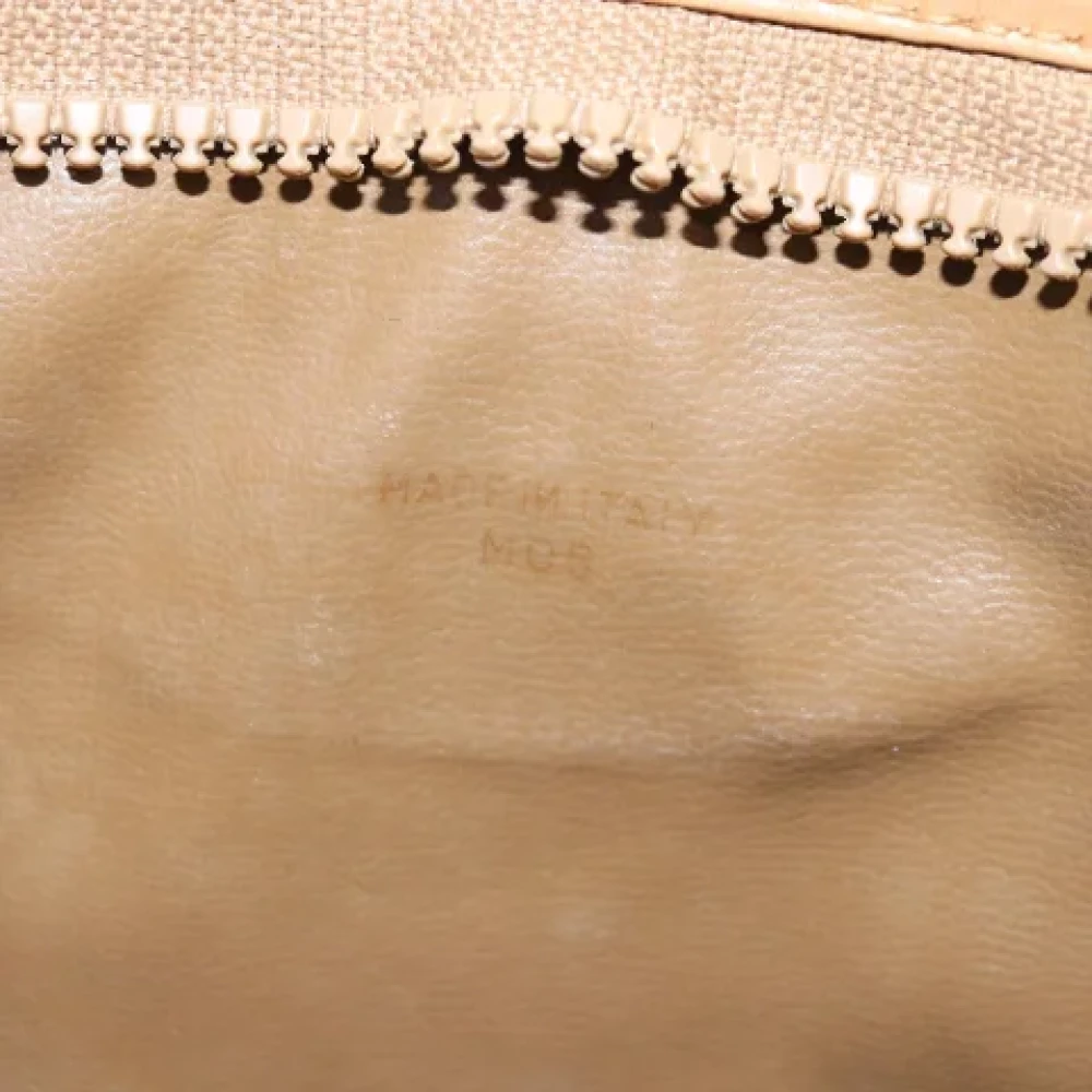 Celine Vintage Pre-owned Canvas clutches Beige Dames