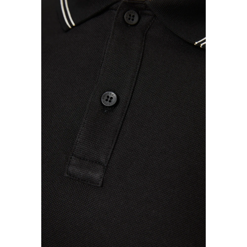 PAUL & SHARK Geborduurd Logo Katoenen Poloshirt Black Heren