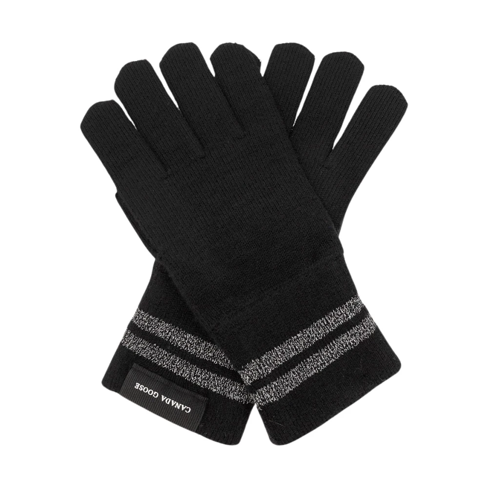 Canada Goose Handschoenen met reflecterende strepen Black Dames