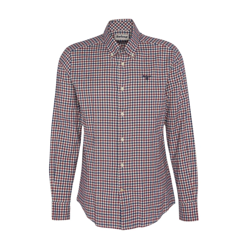 Barbour Heren Heavy Twill Button Down Overhemd Brown Heren