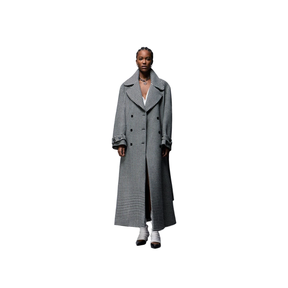 Aniye By Lange trenchcoat van wolmix Gray Dames