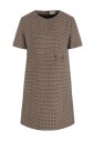 brown-short-cotton-dress-with-crew-neck