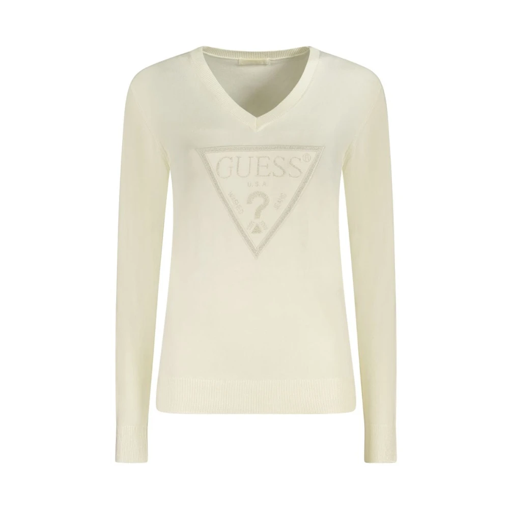 Knitwear > V-neck Knitwear - - Guess - Modalova