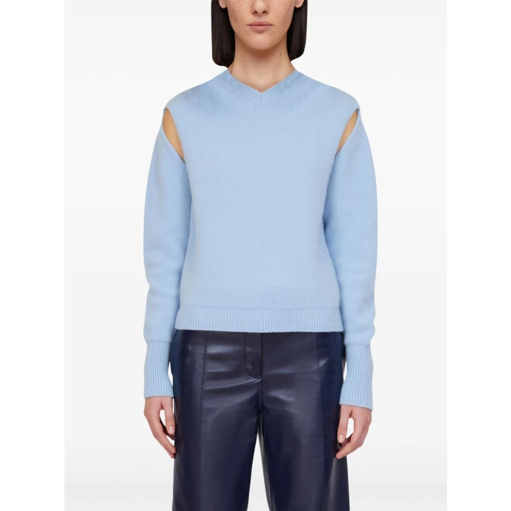 Salvatore Ferragamo Heldere Blauwe Sweatshirt Aw24 Blue Dames