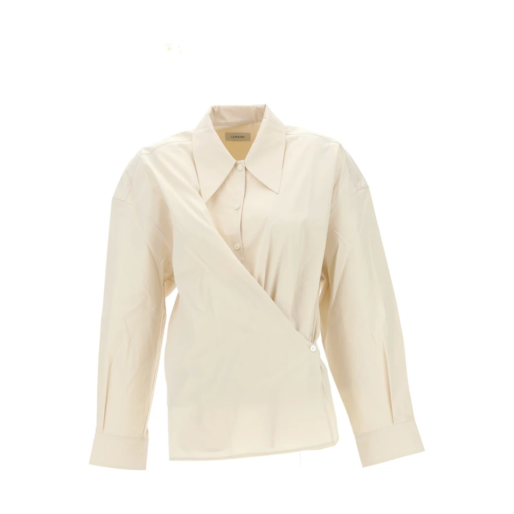 Lemaire Gedraaid Shirt 38 W FR Beige Dames