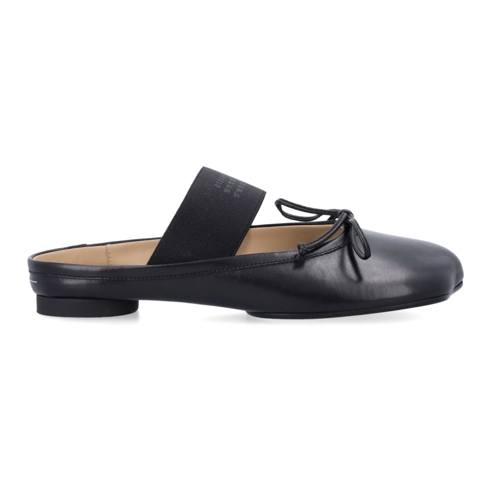 MM6 Maison Margiela Svarta Stängda Mule Ballerina Skor Black, Dam