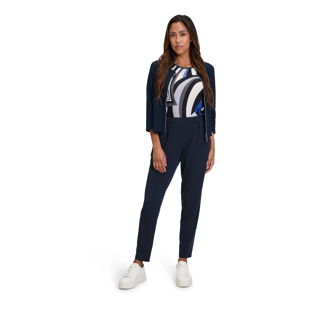 Betty Barclay Relaxed Fit instapbroek met zakken Blue Dames