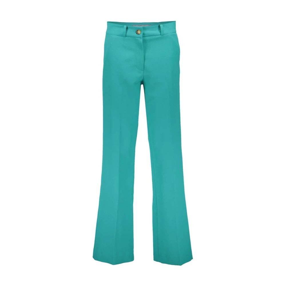 Geisha broek Pantalon solid straight 41112-32 615 teal Green Dames