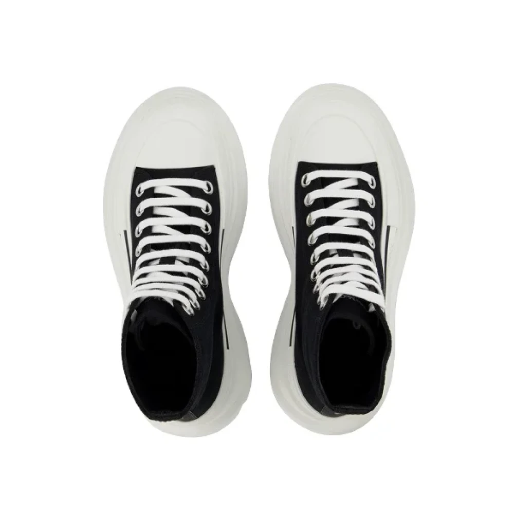 Alexander McQueen Pre-owned Leather sneakers Black Dames