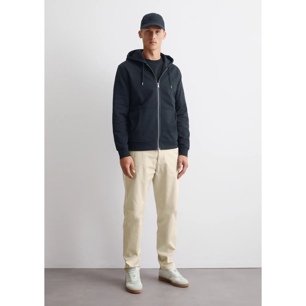 Marc O'Polo Hoodie met capuchon regular fit Green Heren