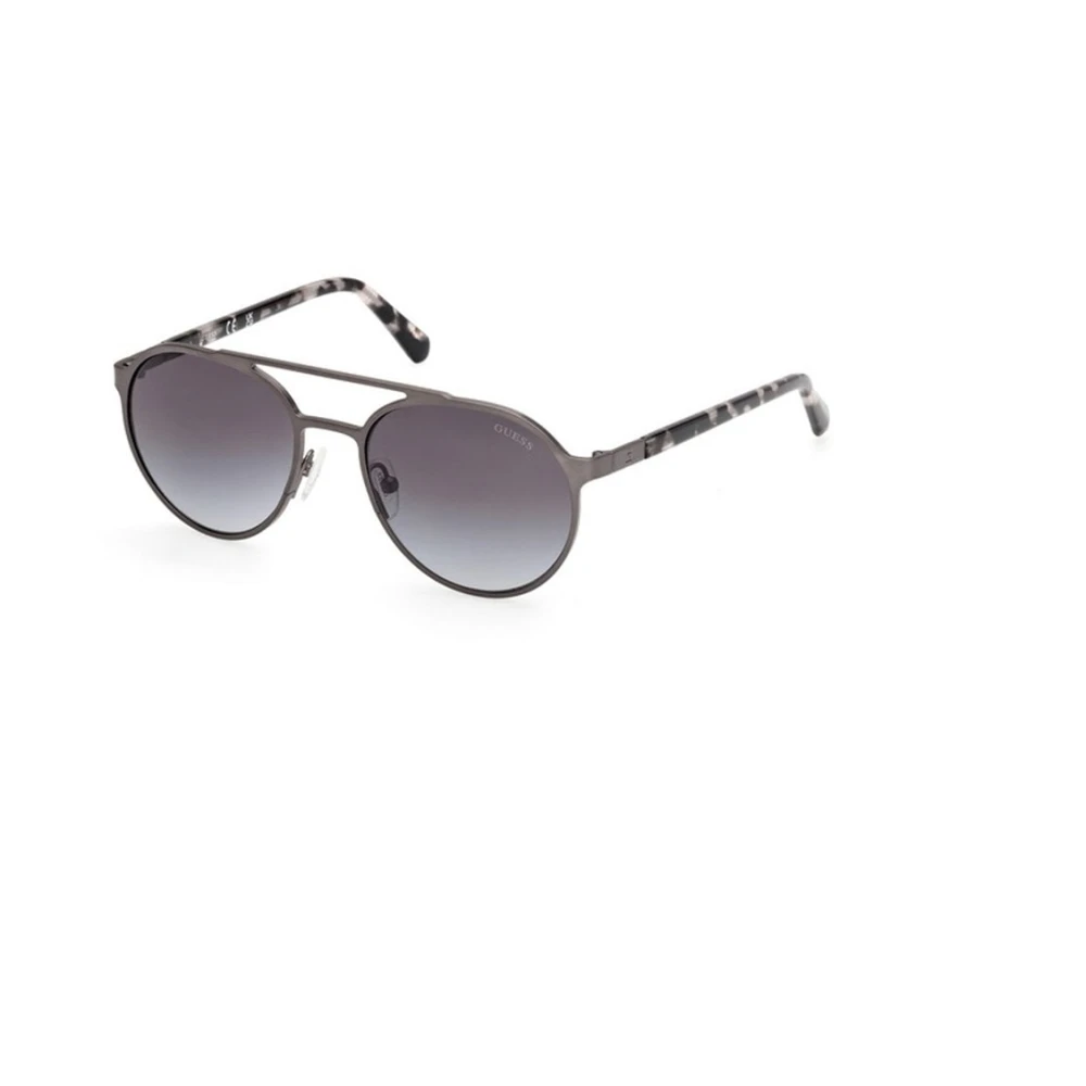 Guess Gray Sunglasses, Male, 52 Mm, Round Sunglasses