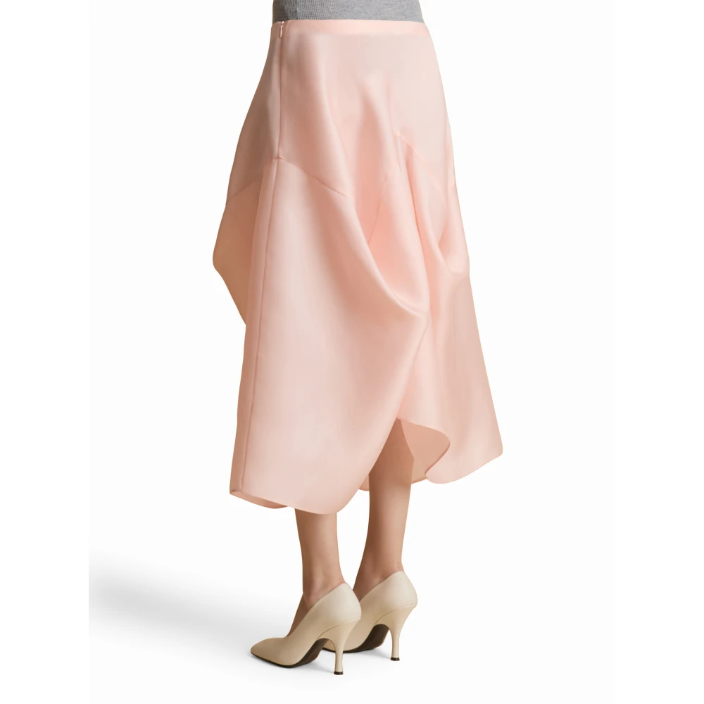 Khaite Roze Midi Rok Dameskleding Pink Dames