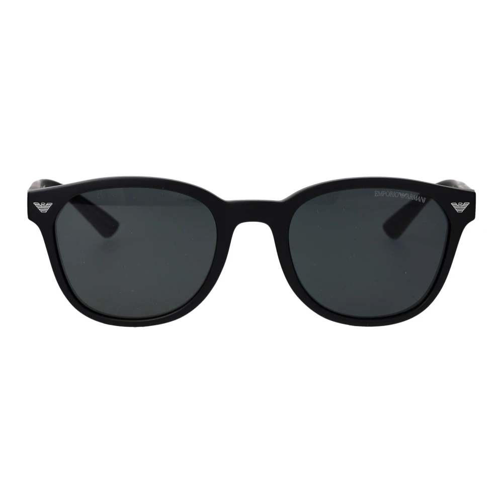 Emporio Armani Man Sunglass EA4225U - Frame color: Matte Black, Lens color: Dark Grey - Image 4