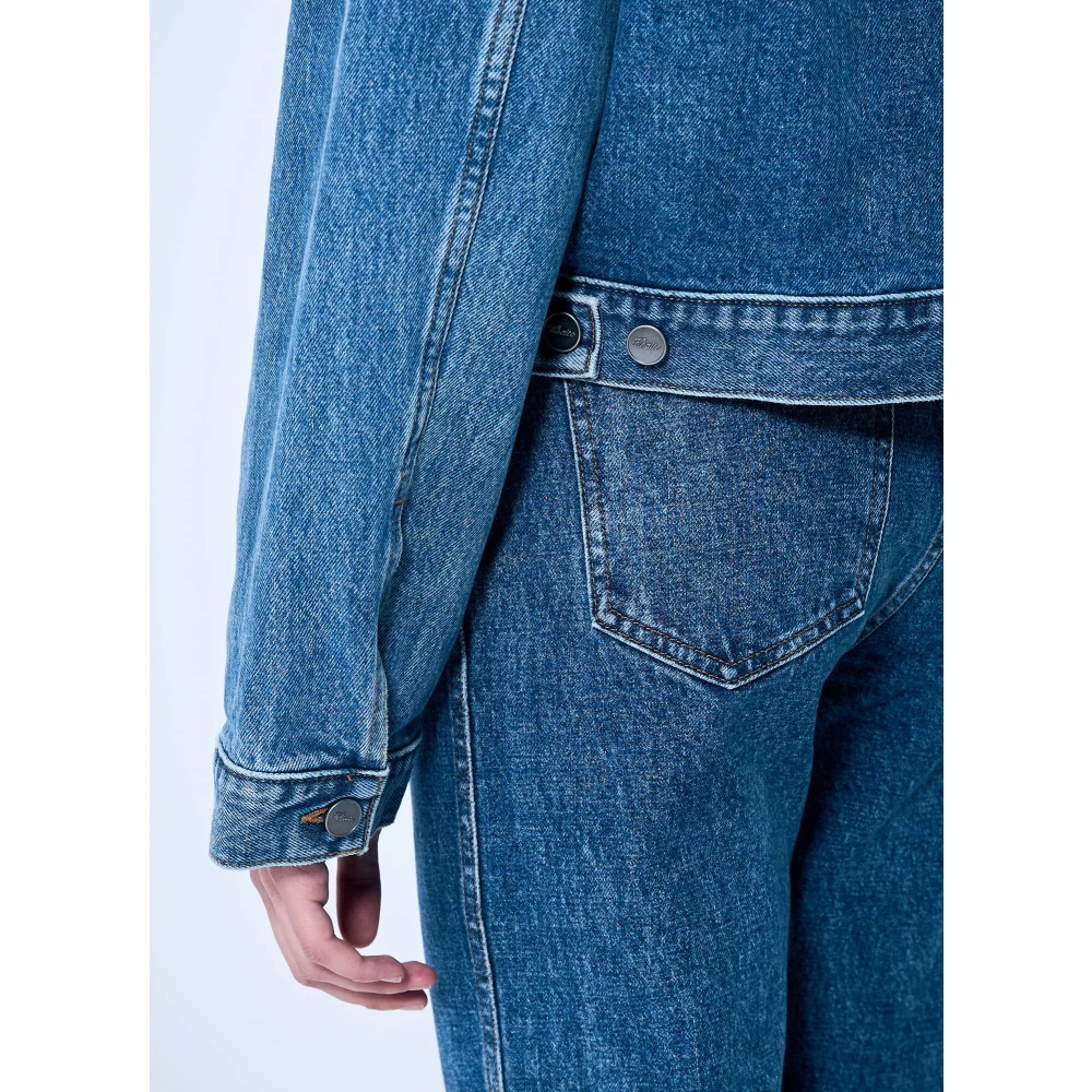 Khaite Klassieke Denimjas Paneelconstructie Blue Dames