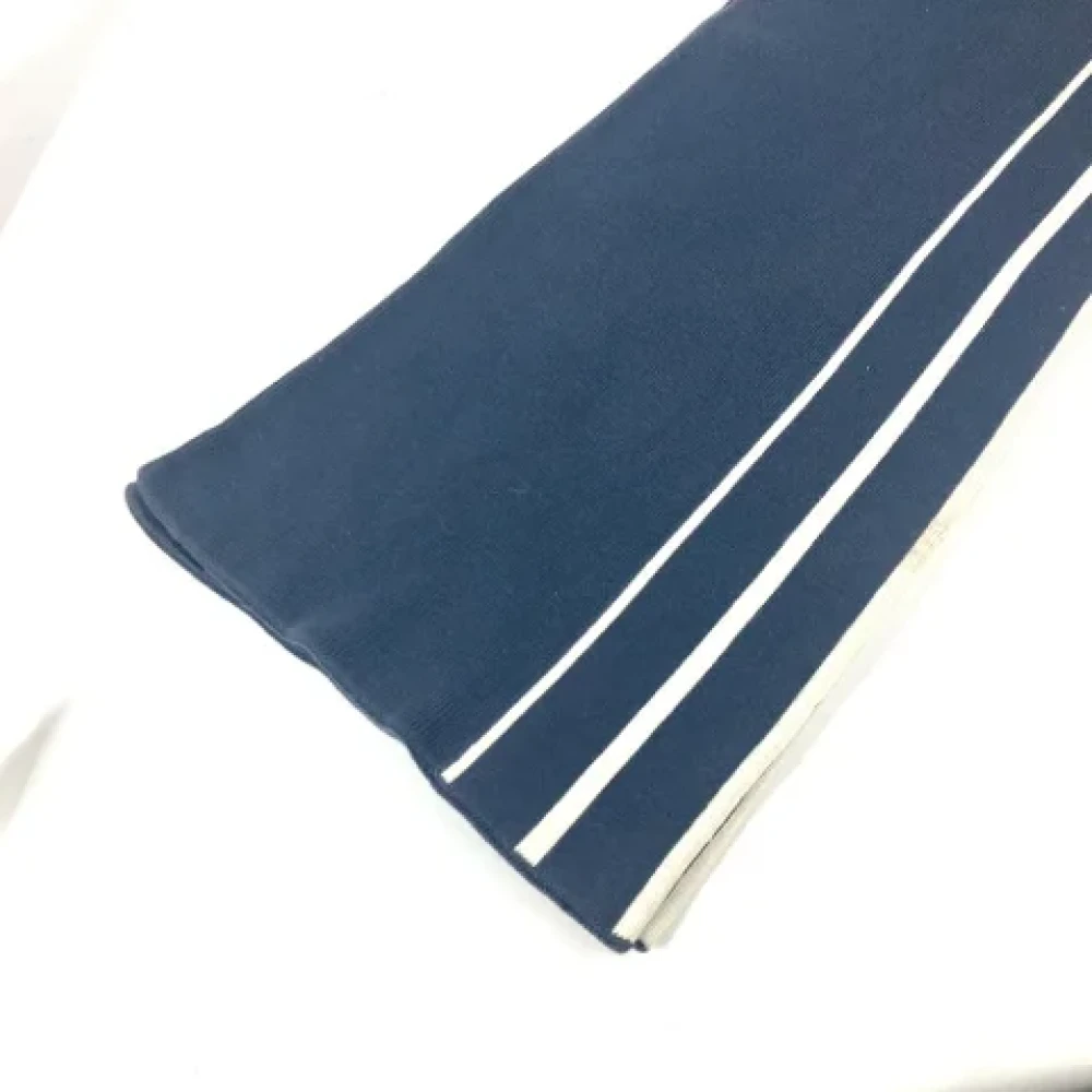 Louis Vuitton Vintage Pre-owned Cotton scarves Blue Dames