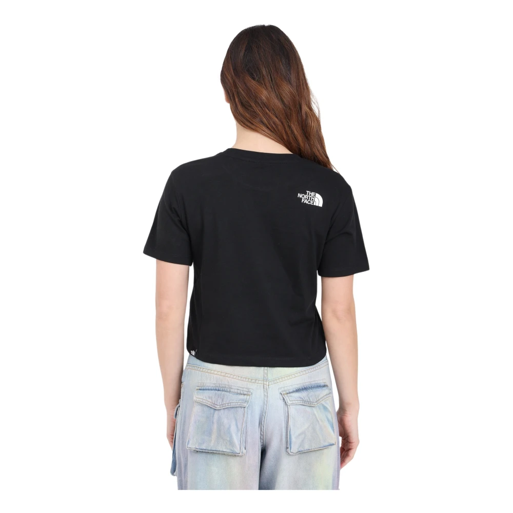 The North Face Zwart en Wit Simple Dome T-shirt Black Dames