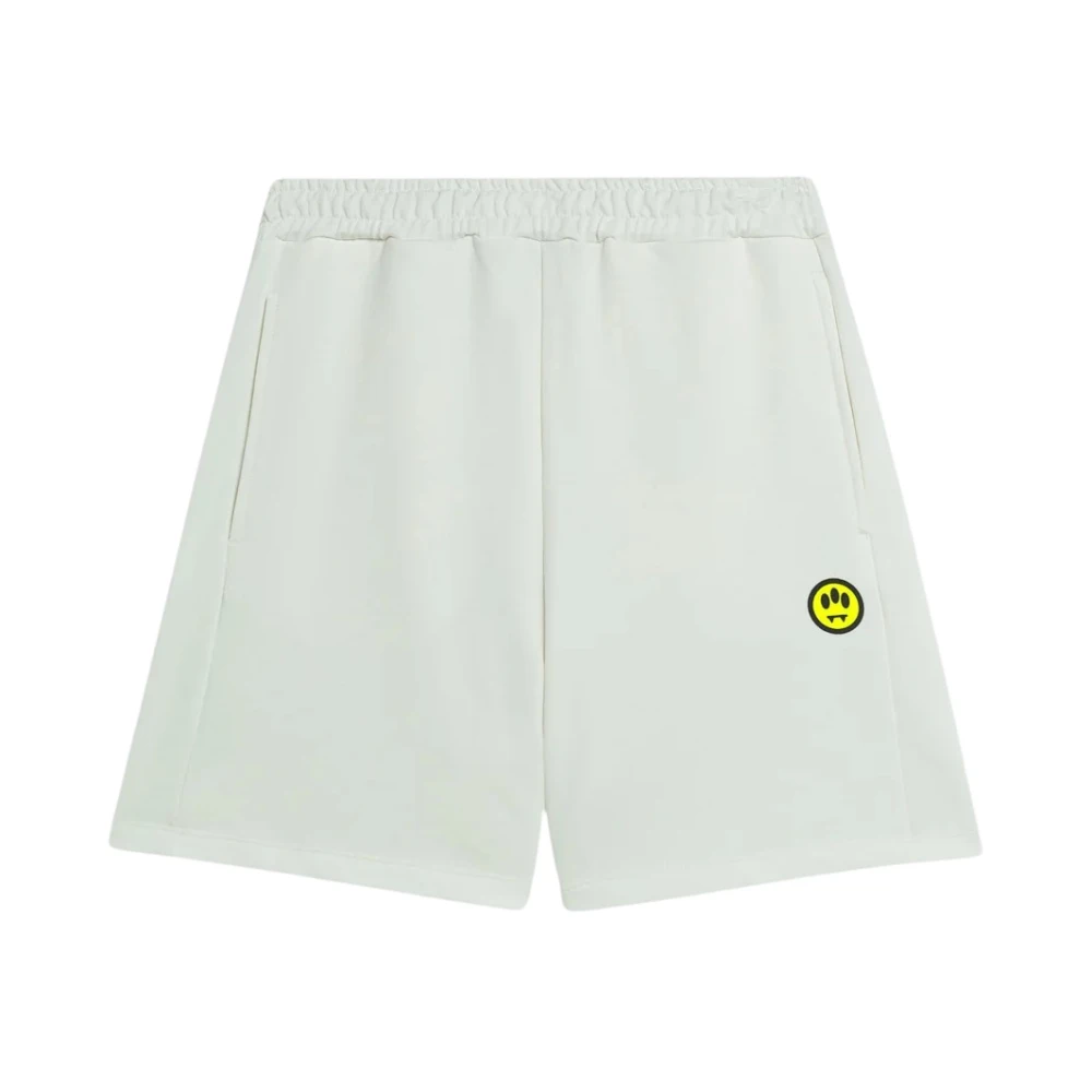 Barrow Beige Iconic Bermuda In Felpa - Male - Training Shorts - M - Sport