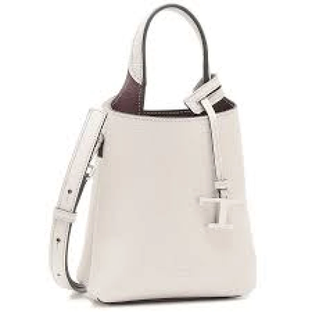 TOD'S Stijlvolle leren tas voor dagelijks gebruik Beige Dames