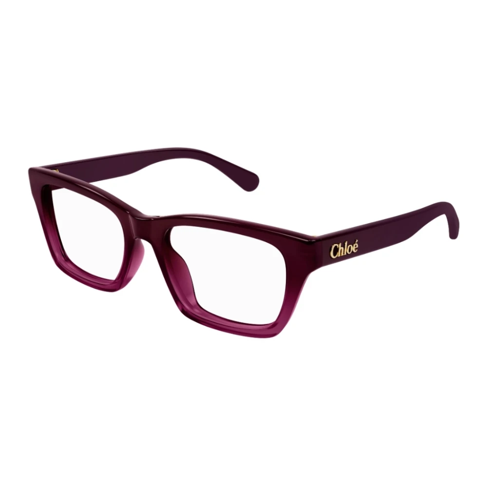 Chloé Moderne Rechthoekige Optische Brillen Red Unisex