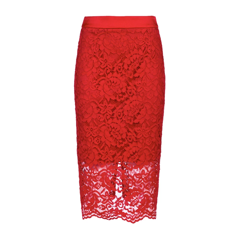Doris S Midi Skirts Red Dames