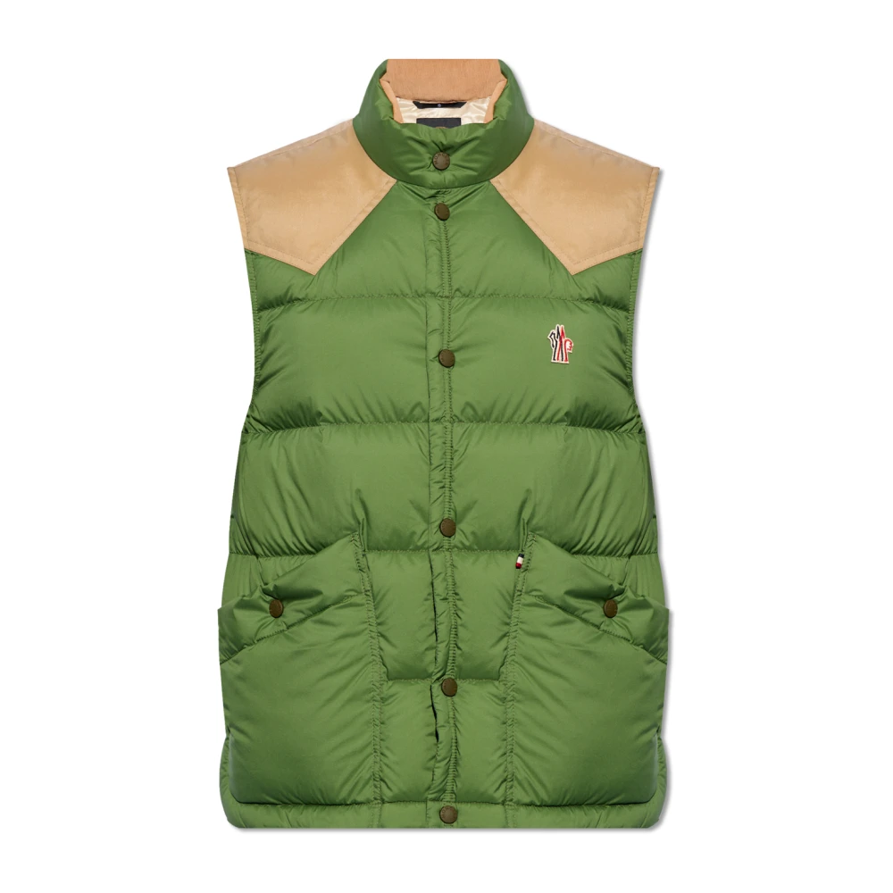 Moncler - Jackets > Vests - Green - Moncler - Modalova