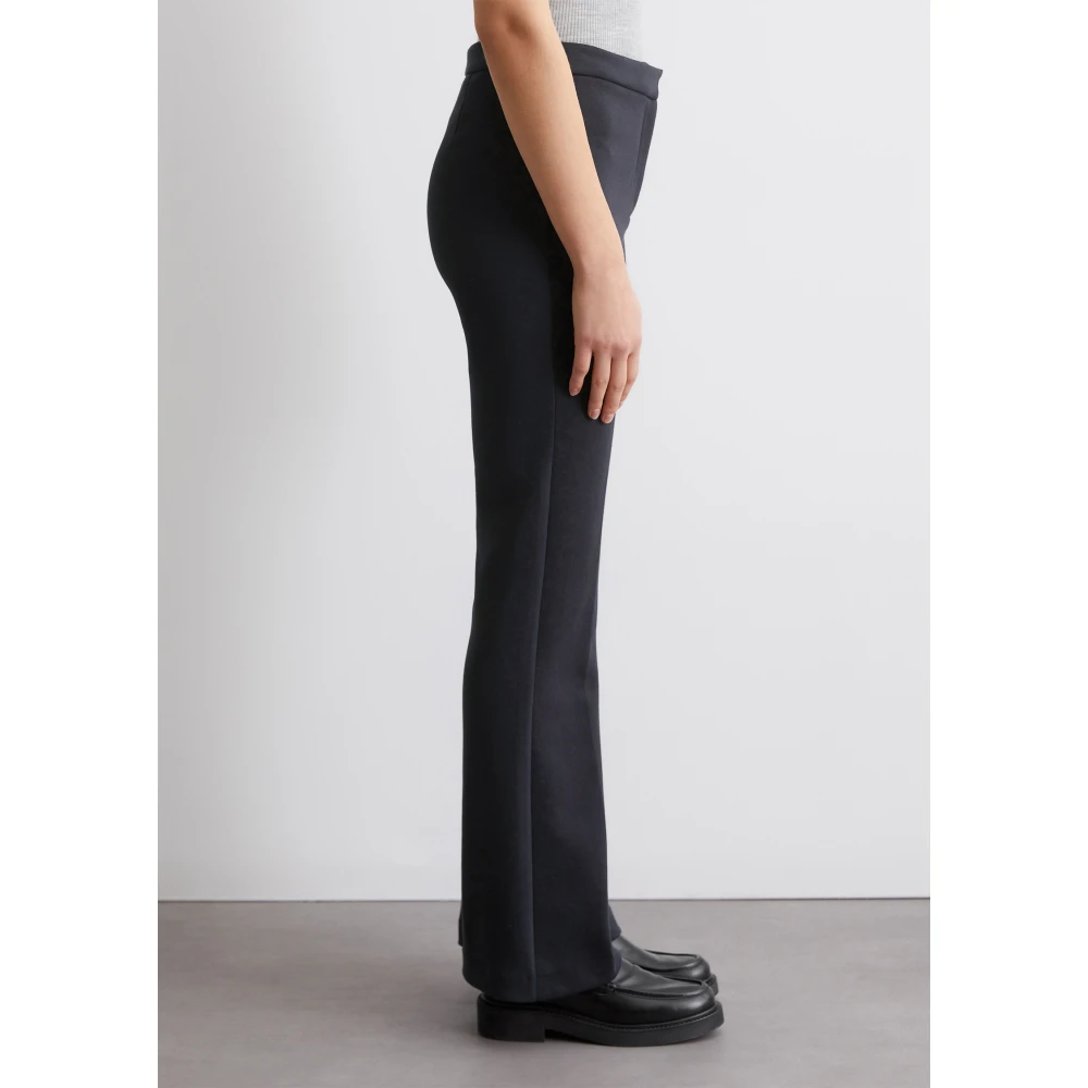 Marc O'Polo Jersey broek recht Blue Dames