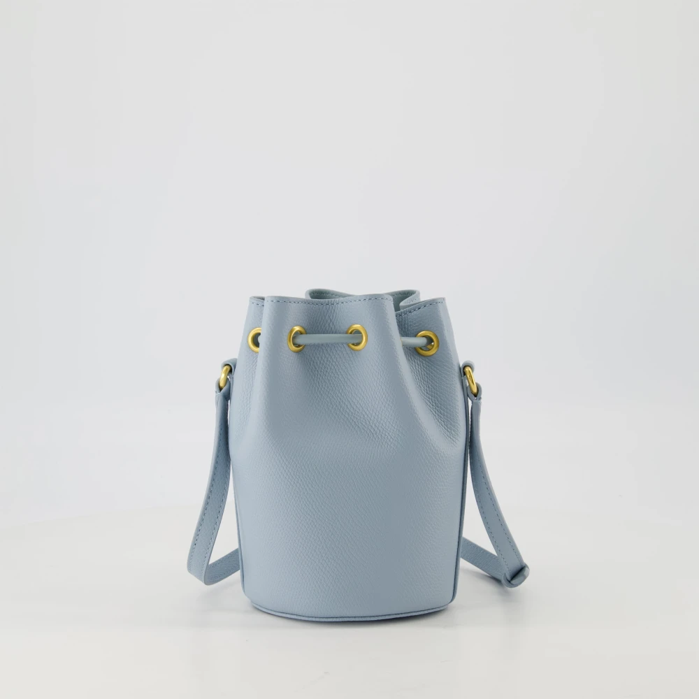 Valentino Garavani Blauwe VLogo Mini Bucket Tas Blue Dames