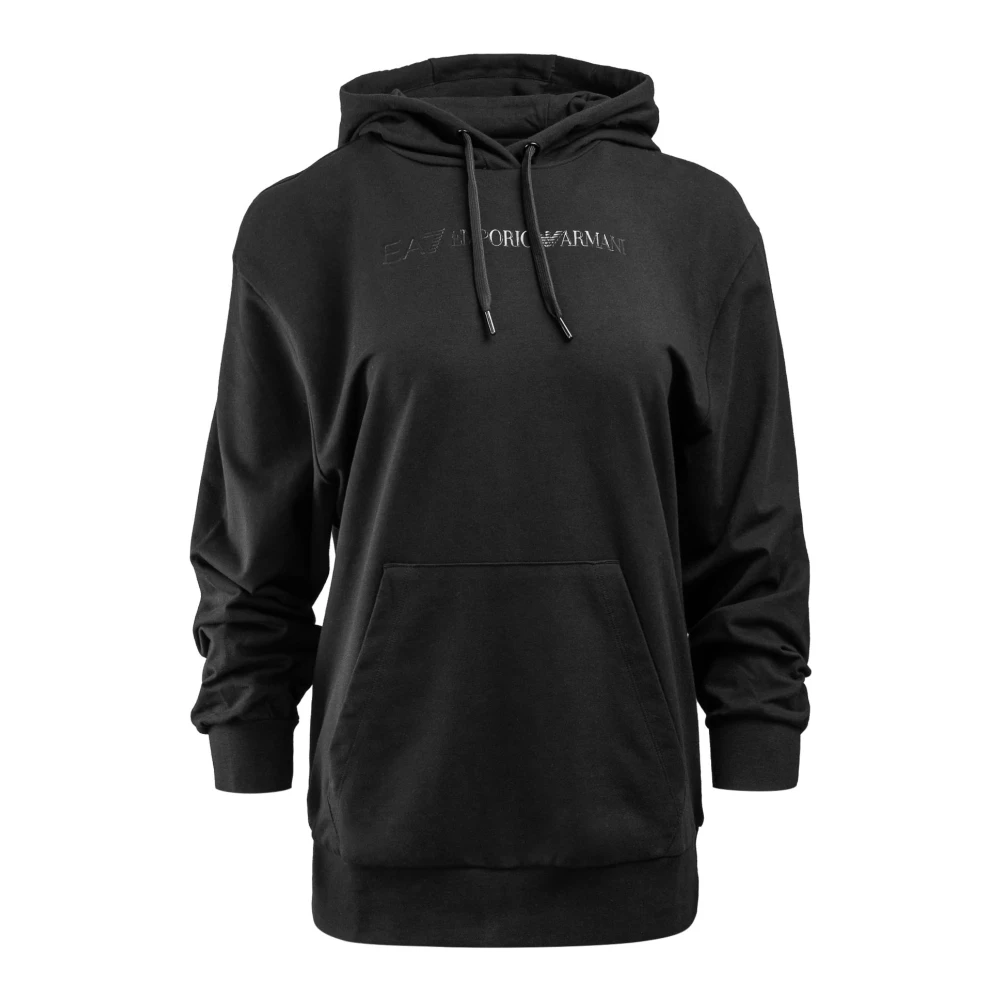 Emporio Armani EA7 Zwarte Dames Sweatshirt EA7 Stijl Black Dames