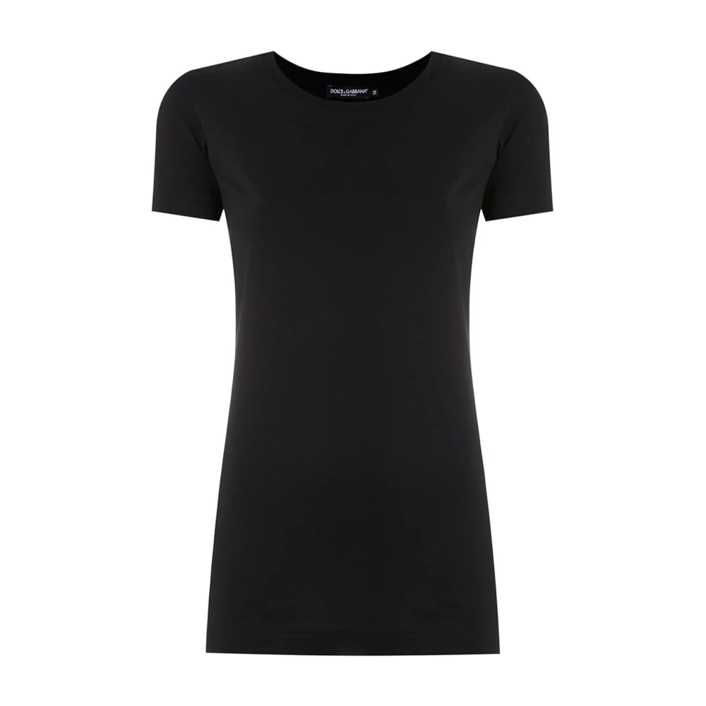 Dolce & Gabbana Women's Black T-Shirts, 2XS, Casual Cotton T-Shirt
