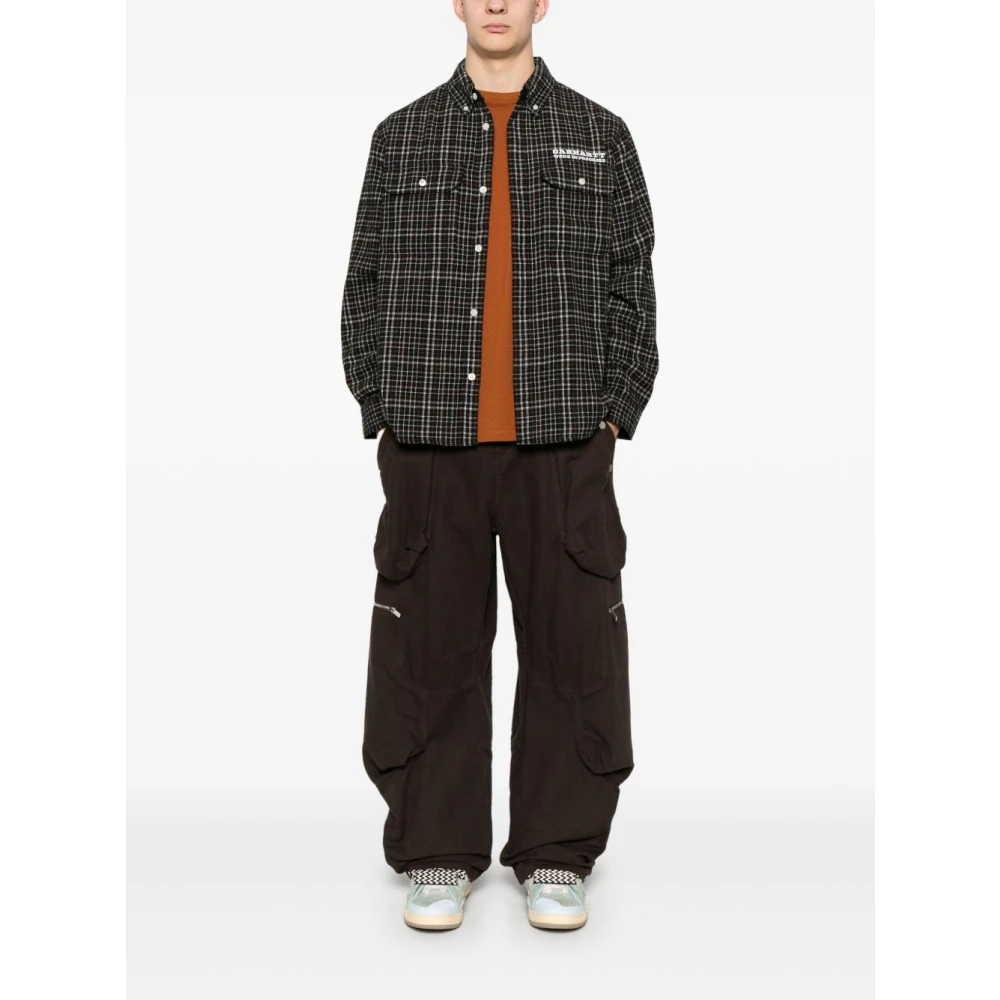 Carhartt WIP Zwarte knoopshirt met logoprint Black Heren