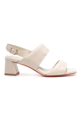 Eleganta Beige Läderpumps