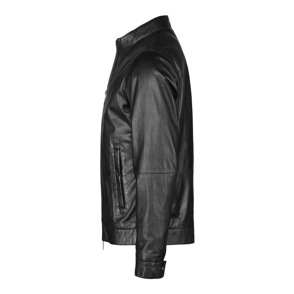 Bugatti Stijlvolle Leren Jas BUBormio Black Heren