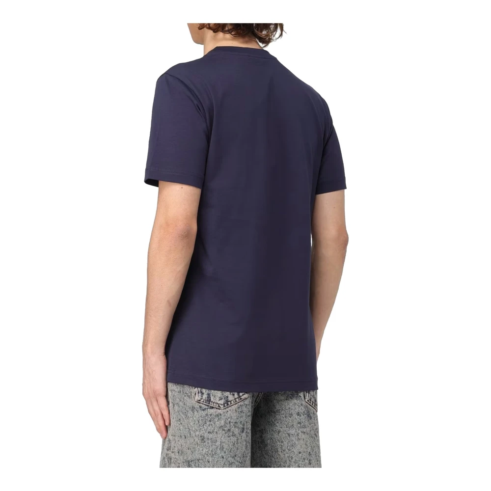 Marni Katoen Logo T-shirt Mannen Black Heren