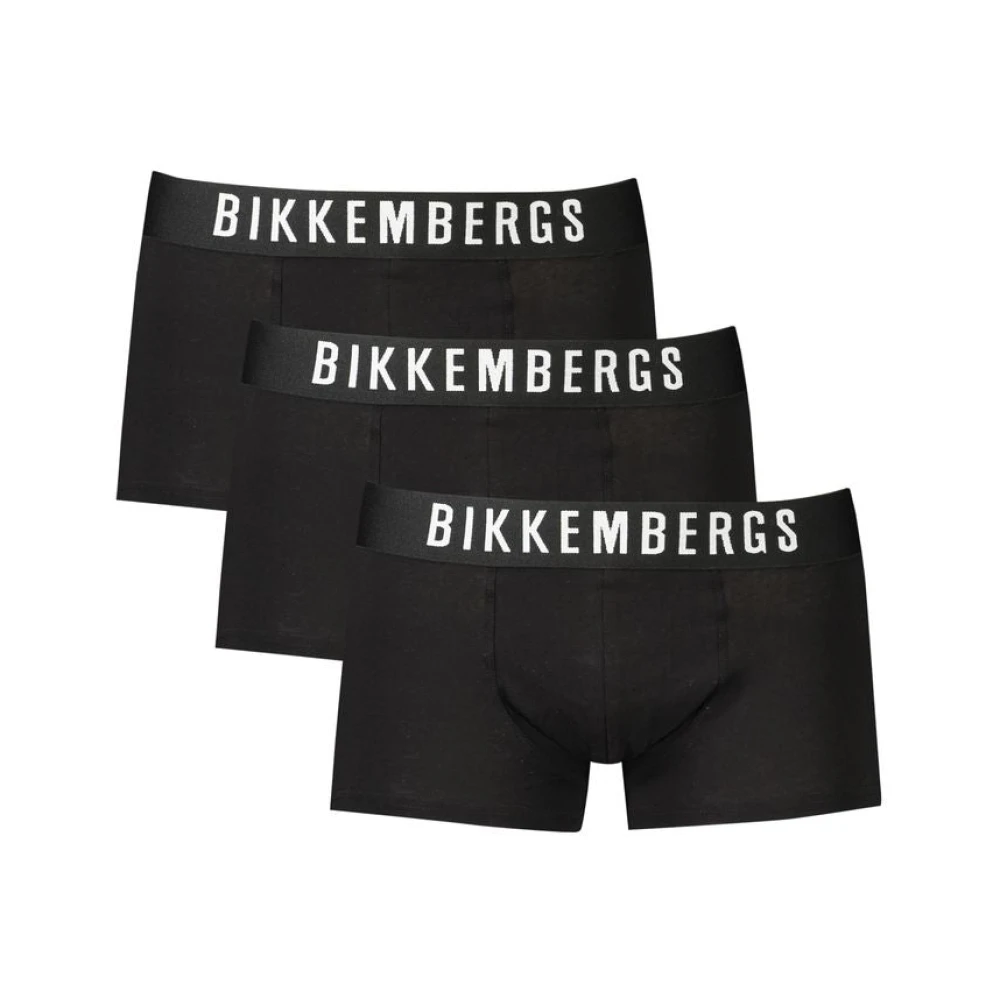 Bikkembergs Men's Black Cotton Boxer Underwear Pack