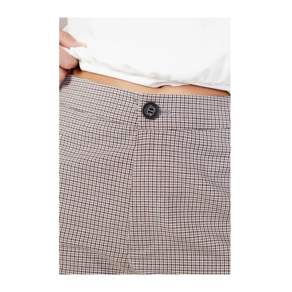 Only Polyester Viscosa Blend Cigarette Pants Beige Dames