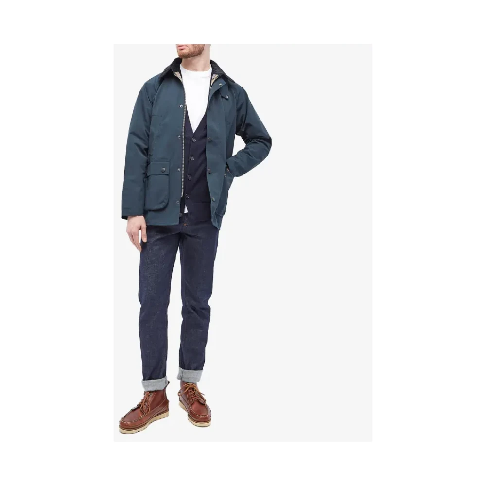 Barbour Casual jas in Navy Sage Green Blue Heren