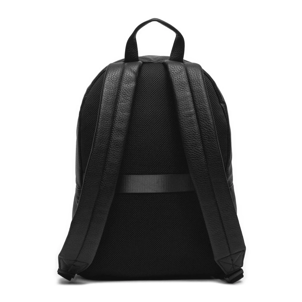 Armani Exchange Eco Lederen Voor Logo Rits Tas Black Heren