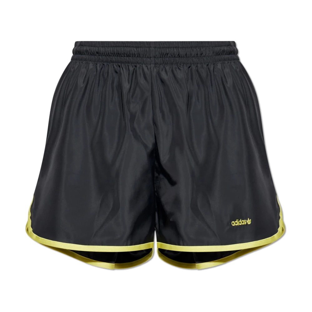 Adidas Originals Shorts met geborduurd logo Yellow Dames
