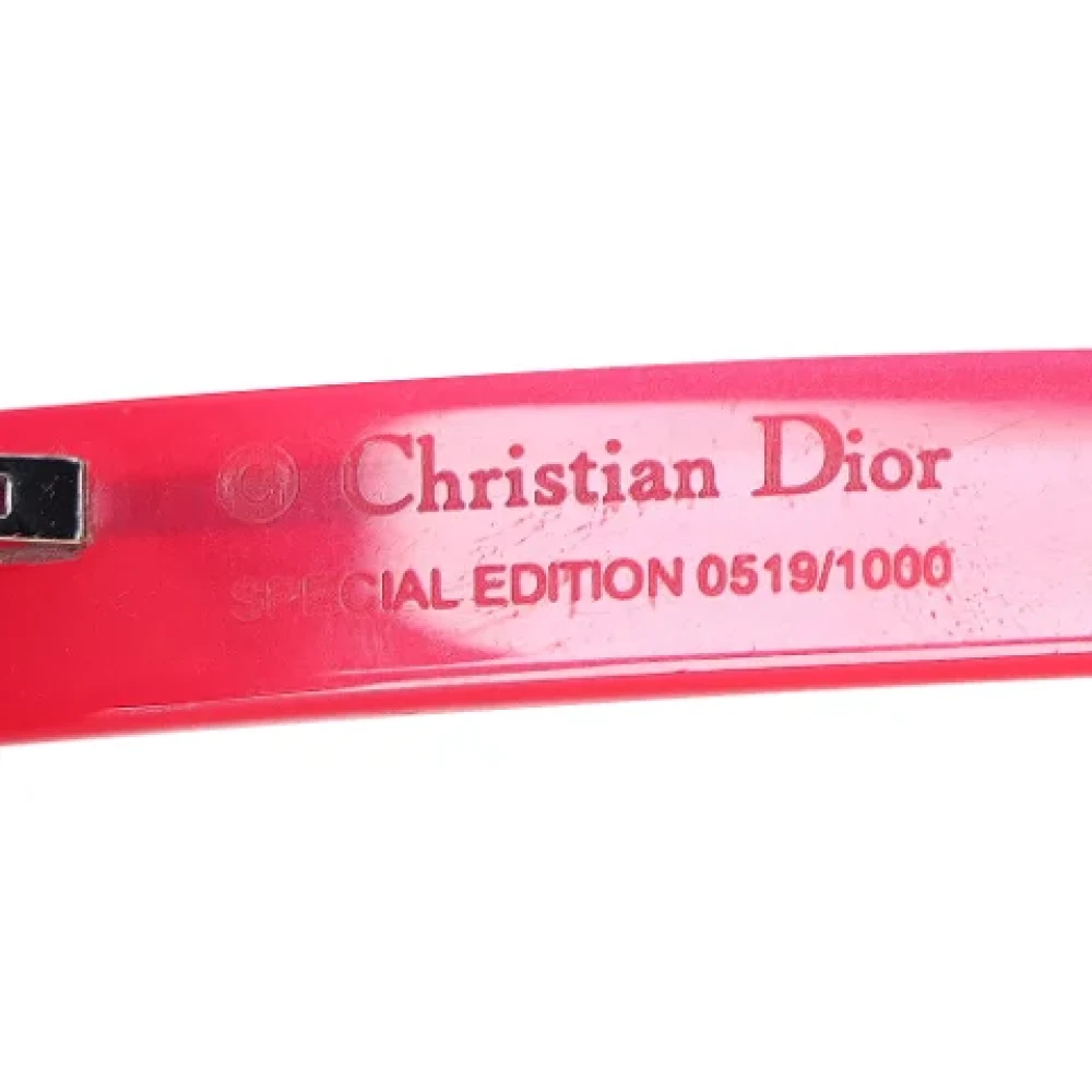 Dior Vintage Pre-owned Acetate sunglasses Red Dames