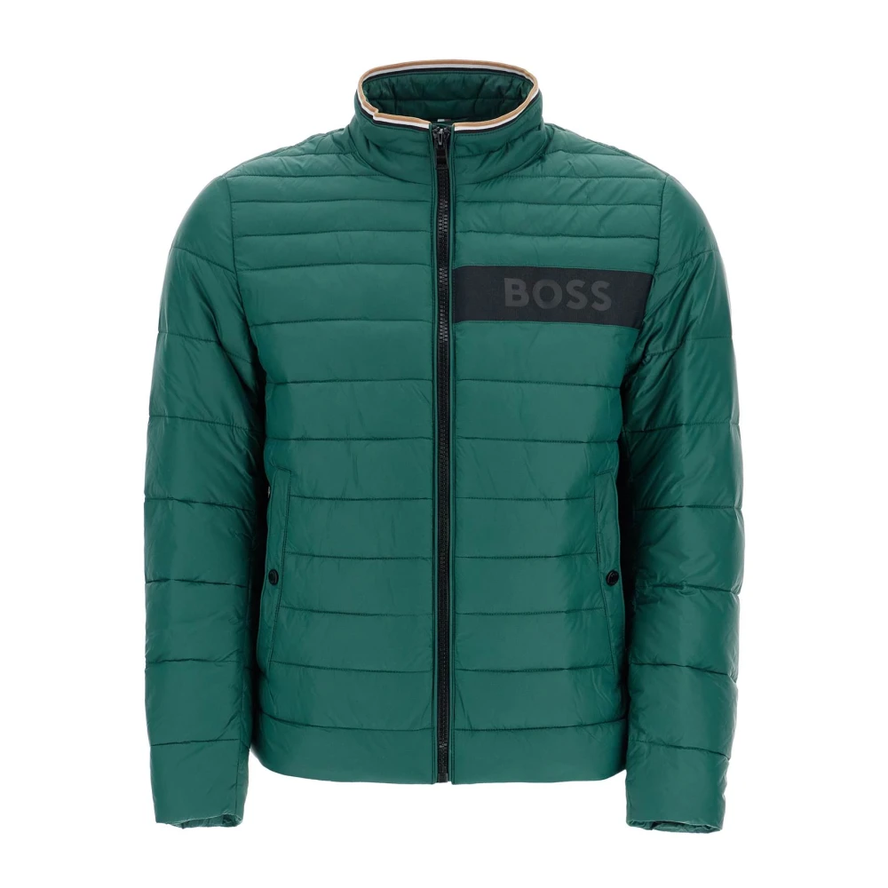 Boss Groene Donsjas met Hoge Kraag Green Heren
