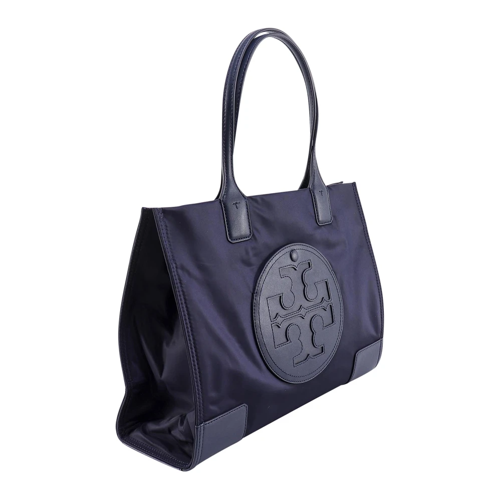 TORY BURCH Nylon Schoudertas met Logo Blue Dames