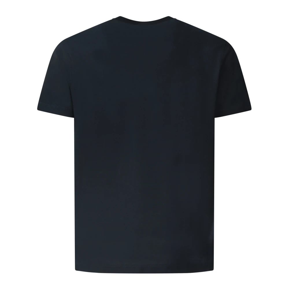 Zanone Blauw Katoenen Crêpe T-shirt Blue Heren