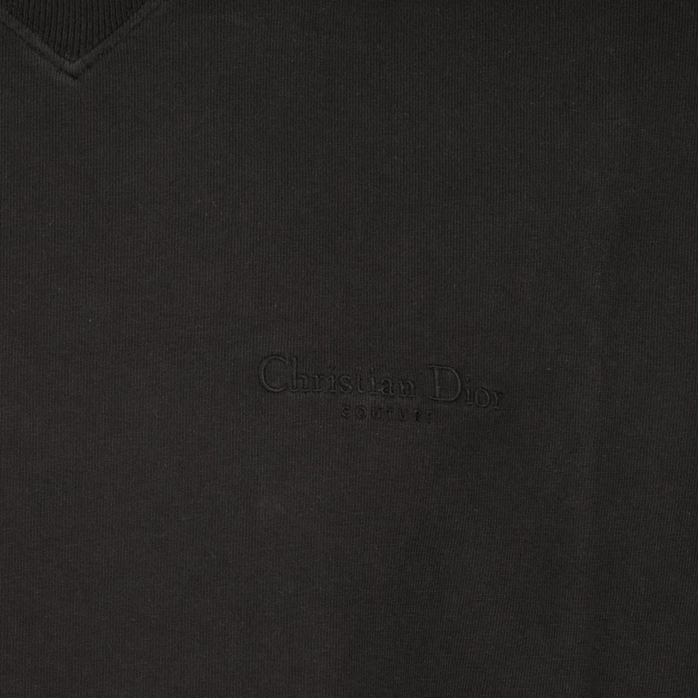Dior Geborduurd Logo Casual T-shirt Black Heren